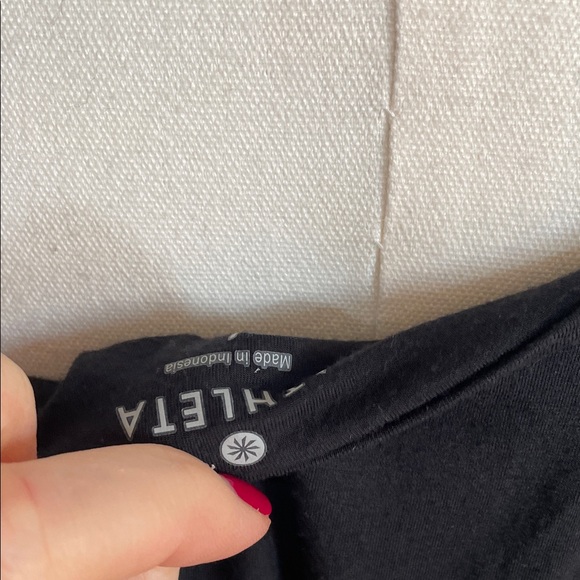 Athleta Black Modal Rouched Dress Large - Picture 7 of 9